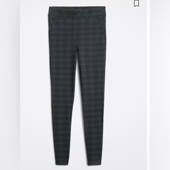 Liverpool Los Angeles Pull On Leggings in Size 8/29 in Night Sky Blue Plaid - Picture 9 of 9